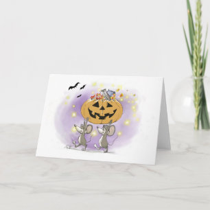 Mic & Mac's Happy Halloween Pumpkin-behandelingen Feestdagen Kaart