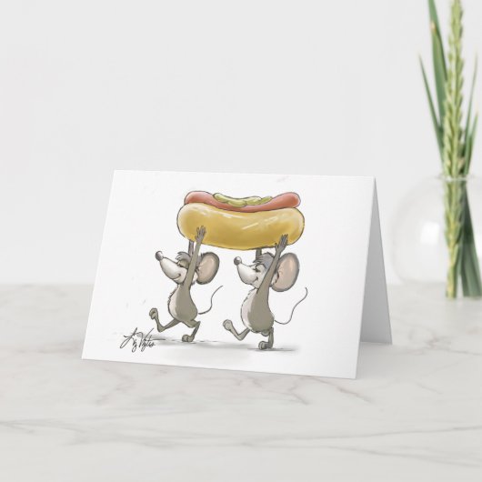 Mic & Mac's picknickkaart Feestdagen Kaart (Voorkant)