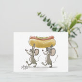 Mic & Mac's Picnic/BBQ Vierde van juli Uitnodiging (Staand voorkant)