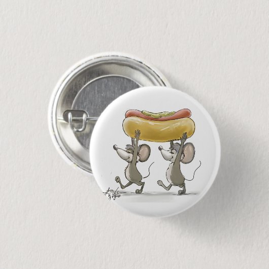 Mic & Mac's Picnic Button (Voorkant /achterkant)