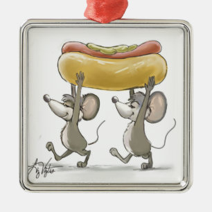 Mic & Mac's Picnic Premium Square Ornament