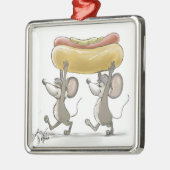Mic & Mac's Picnic Premium Square Ornament (Links)