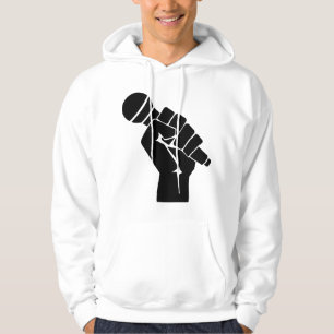 Mic Raise - Grafische afbeelding van een old schoo Hoodie