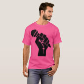 Mic Raise - Old School Hip Hop Microfoon Graphic T-shirt (Voorkant volledig)