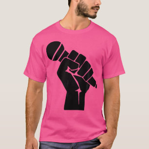 Mic Raise - Old School Hip Hop Microfoon Graphic T-shirt