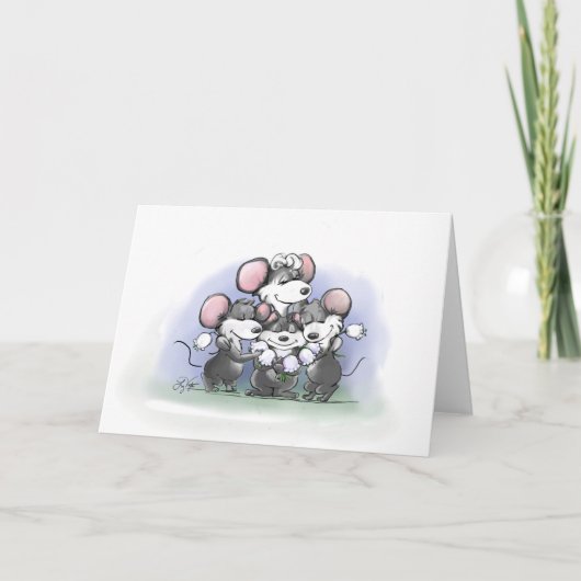 Mic, van MAC en van Moe de Gelukkige Illustratie Kaart (Voorkant)