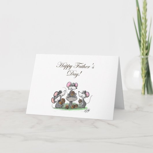 Mic, van MAC en van Moe Gelukkig Vaderdag Kaart (Voorkant)