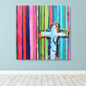 Micah 24 x 24 Canvas afdrukken (Insitu (Houten vloer))