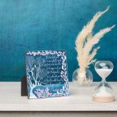 Micah 6:8 Blauwgroen Blauwe Boom Bijbelverse Fotoplaat (Insitu)