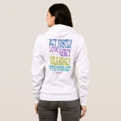 Micah 6:8 Colorful Scripture Zip Hoodie (Achterkant volledig)