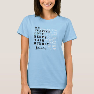 Micah 6:8 Hebreeuwse vrouwen t-shirt