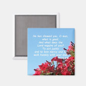 Micah 6:8 magneet (Voorkant / Achterkant)