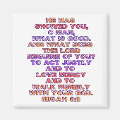 Micah 6:8 magneet (Voorkant)