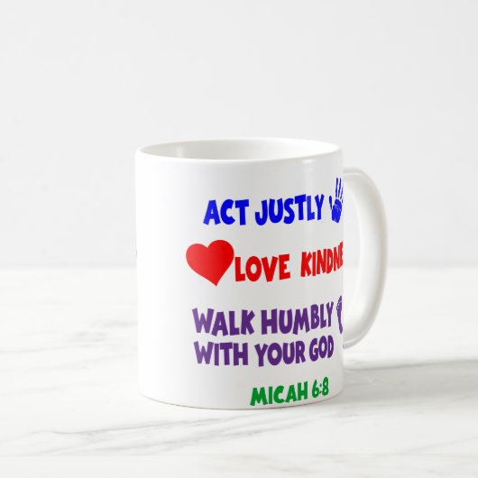 Micah 6:8 Mok (Voorkant rechts)