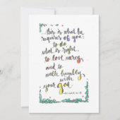 MICAH 6:8 NOTITIEKAARTJE (Voorkant)