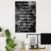 Micah 6:8 poster (Thuiskantoor)