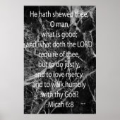 Micah 6:8 poster (Voorkant)