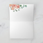 Micah 6:8 Roos en Kreme Floral Waterverf Notitiekaartje (Binnen)