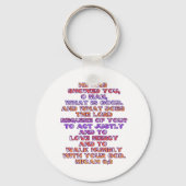 Micah 6:8 sleutelhanger (Voorkant)