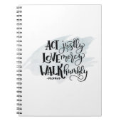 Micah 6:8 Spiral Notitieboek (Voorkant)