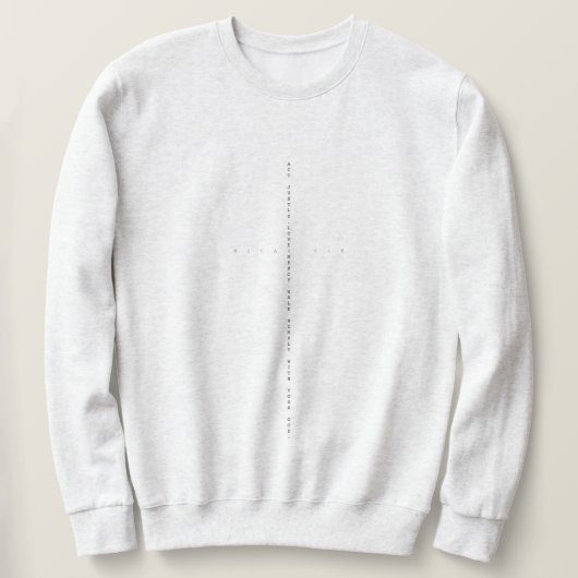 Micah 6:8 Sweatshirt (Design voorkant)