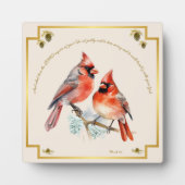 Micah 6:8 - Zangvogel met kardinalen Fotoplaat (Voorkant)