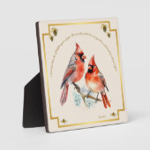Micah 6:8 - Zangvogel met kardinalen Fotoplaat (Voorkant)