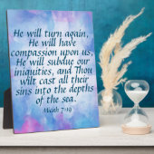 Micah 7:19 fotoplaat (Zijkant)