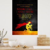 Micah 7:8 Bijbelversie Poster (Keuken)