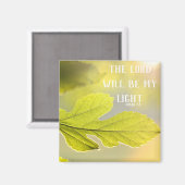 Micah 7:8 Sunny Leaf Magnet (Voorkant / Achterkant)