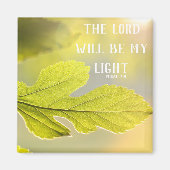 Micah 7:8 Sunny Leaf Magnet (Voorkant)