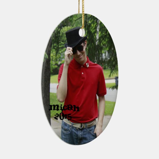 Micah en Isaiah 2015 Keramisch Ornament (Rechts)