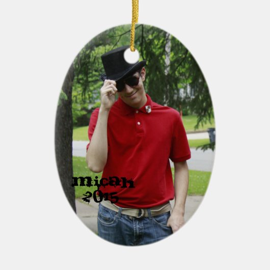 Micah en Isaiah 2015 Keramisch Ornament (Voorkant)