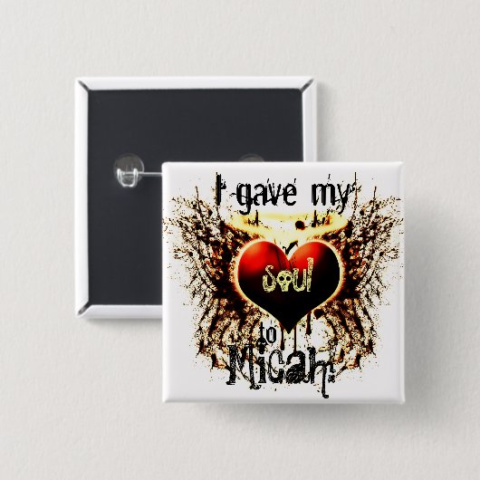 Micah ik gaf mijn hart aan Button (Voorkant /achterkant)