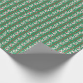 Mice and Candy Canes Wrapping Paper Cadeaupapier (Hoek)