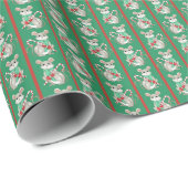 Mice and Candy Canes Wrapping Paper Cadeaupapier (Rol Hoek)