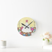 Mice around a Cheese Christmas Tree Ronde Klok (Huis)