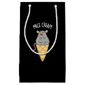 Mice Cream Funny Ice Cream Pun Dark BG Klein Cadeauzakje (Voorkant)