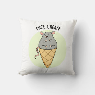 Mice Cream Funny Ice Cream Pun Kussen