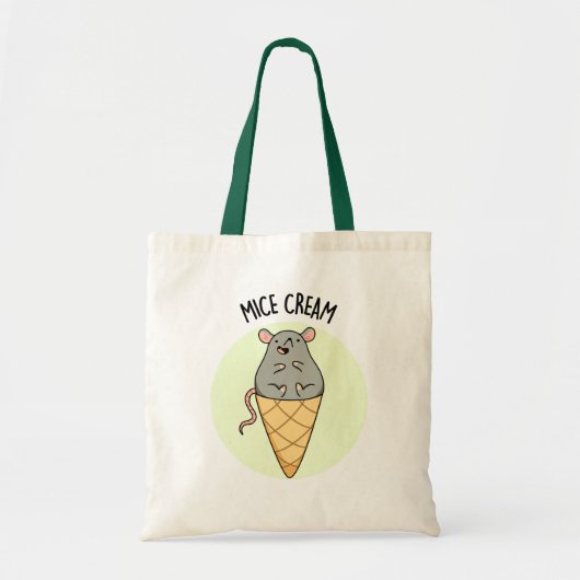 Mice Cream Funny Ice Cream Pun Tote Bag (Voorkant)