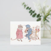 Mice Dansend to Concertina Briefkaart (Staand voorkant)