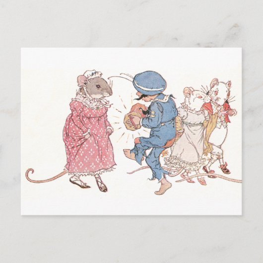 Mice Dansend to Concertina Briefkaart (Voorkant)