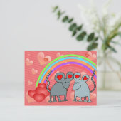Mice in Love Valentijns Feestdagenkaart (Staand voorkant)