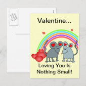 Mice in Love Valentijns Feestdagenkaart (Voorkant / Achterkant)