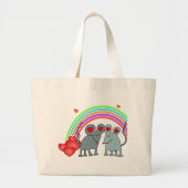 Mice in Love Valentijns Grote Tote Bag (Voorkant)