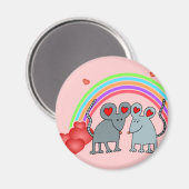 Mice in Love Valentijns Magneet (Voorkant / Achterkant)