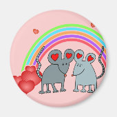 Mice in Love Valentijns Magneet (Voorkant)