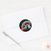 Mice in Love Valentijns Ronde Sticker (Envelop)