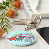 Mice in Love Valentijns Sleutelhanger (Zijkant)