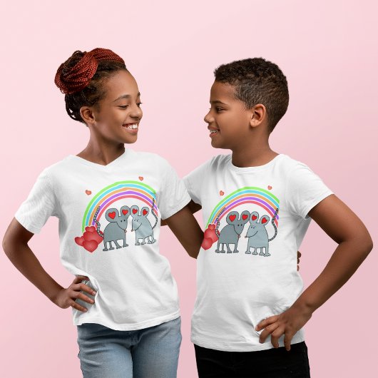 Mice in Love Valentijnse Kinderen T-shirt
